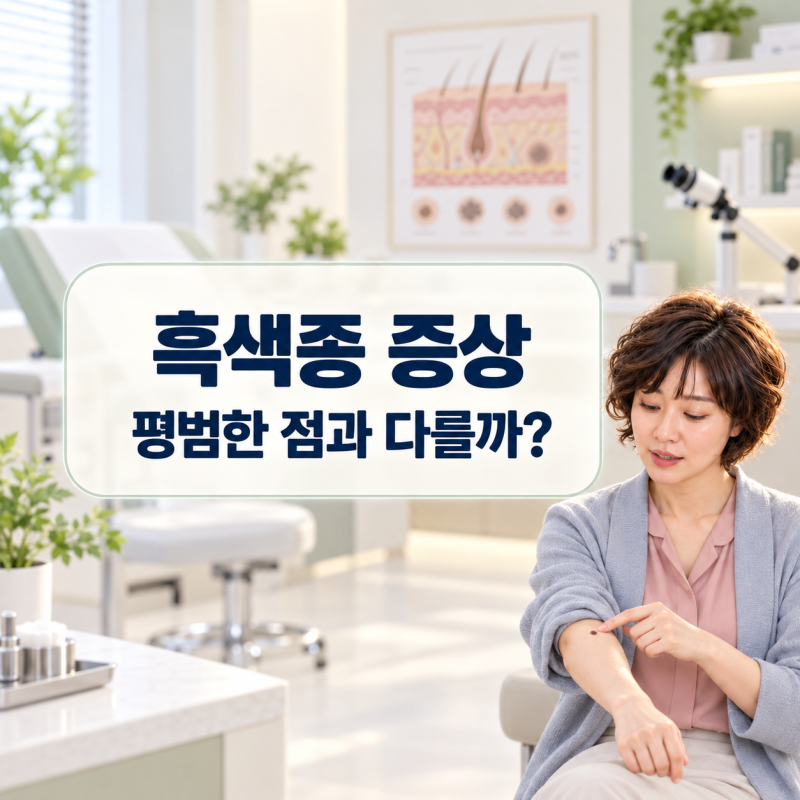 흑색종 증상, 평범한 점과 무엇이 다를까? 피부 흑색종 구별법