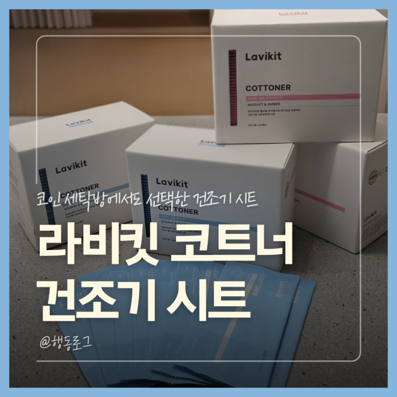 라비킷 코트너 내돈내산 구매후기 코인 세탁방에서도 사용하는 건조기 시트