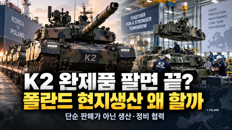 ️ K2 완제품 팔면 끝이잖아? 한국이 폴란드에 만드는 법까지 넘기는 이유