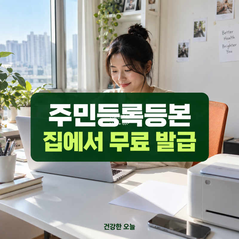 주민등록등본 인터넷 발급, 정부24에서 무료로 받는 순서