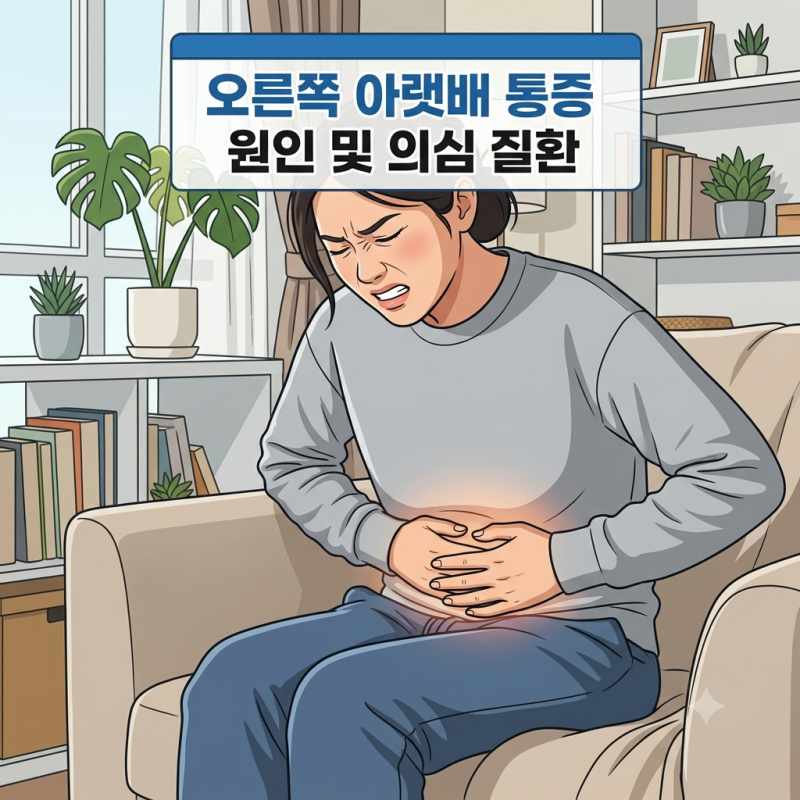 오른쪽 아랫배 통증, 콕콕 쑤시고 아플 때 맹장염일까 배란통일까? 의심 질환 및 구분법 총정....