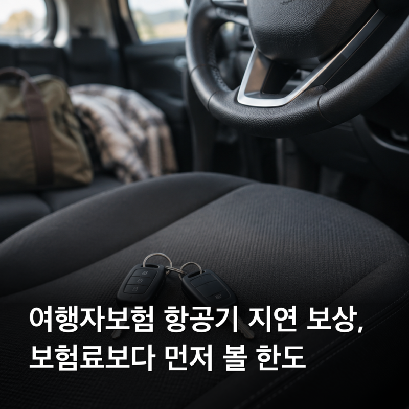 여행자보험 항공기 지연 보상, 보험료보다 먼저 볼 한도