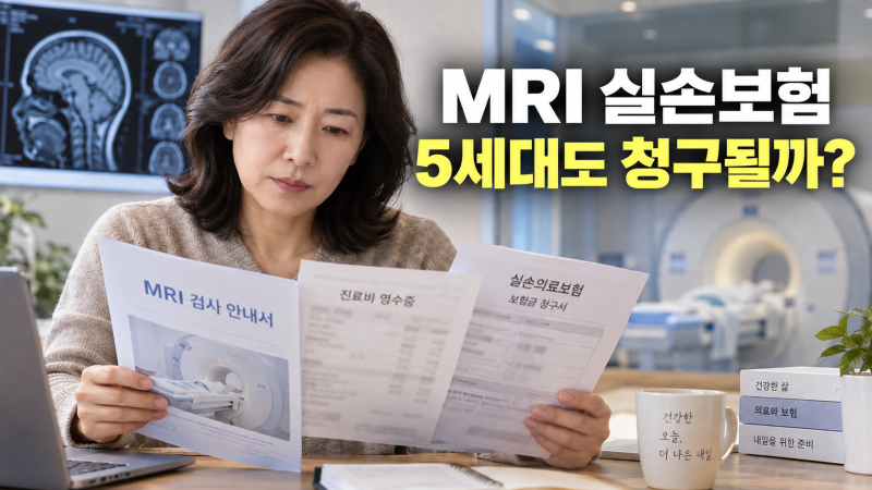 MRI·MRA 실손보험 청구될까? 5세대에서는 어떻게 달라졌을까?