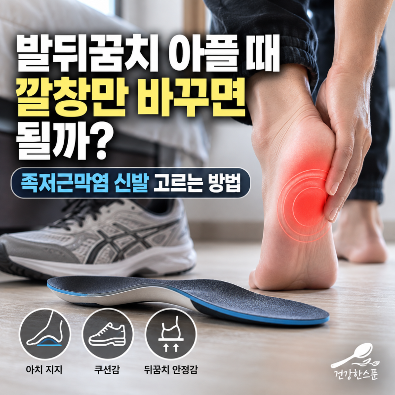 발뒤꿈치 아플 때 깔창만 바꾸면 될까? 족저근막염 신발 고르는 방법