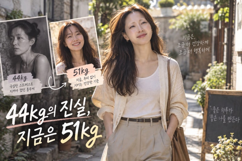 공효진 44kg 과거 다시 주목받은 이유, 지금 선택한 건강한 몸무게 51kg