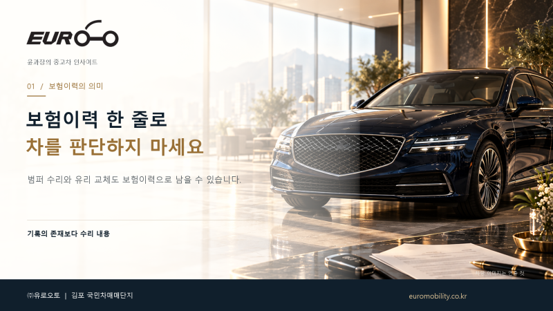완전무사고인데 보험이력이 있다고? 중고차 사고이력 보는 법 쉽게 알려드립니다