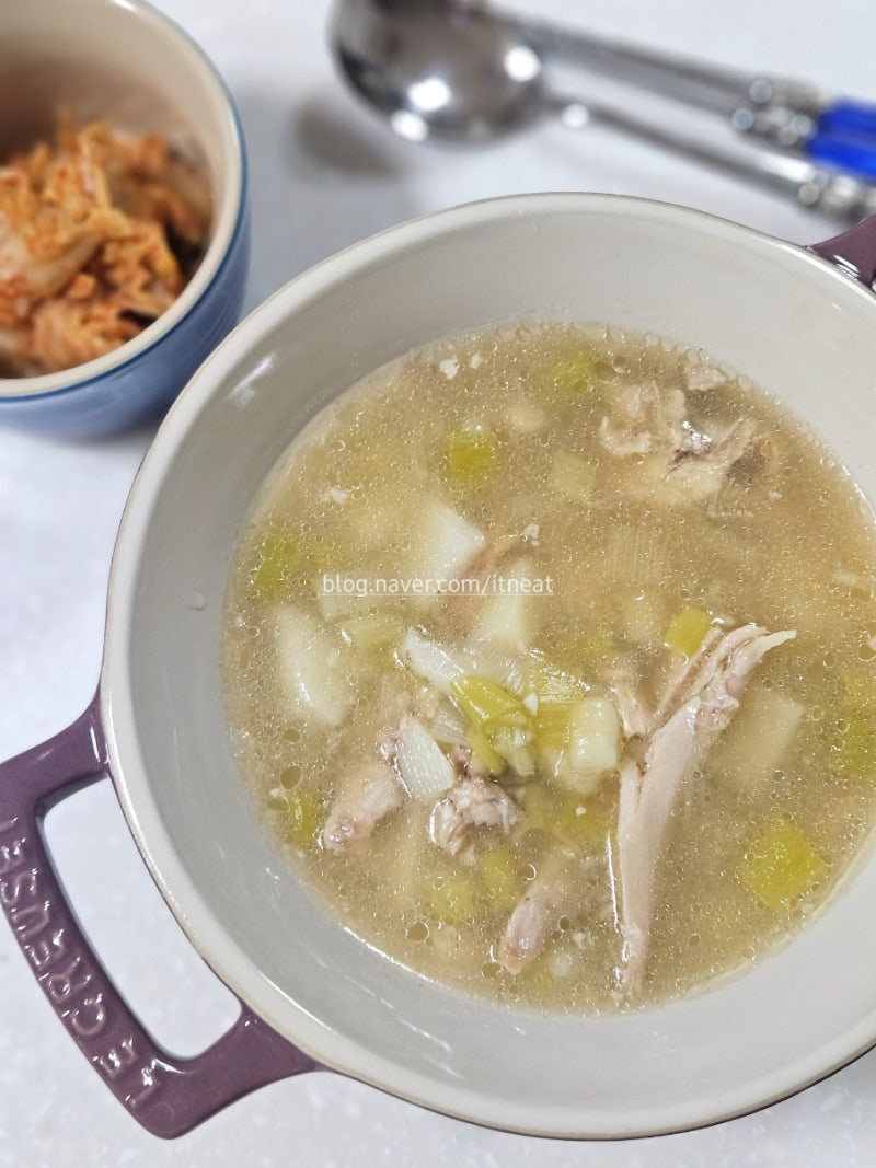 코스트코 로티세리 치킨 남은 닭고기 살코기 활용 요리 : 오야코동 덮밥, 닭곰탕