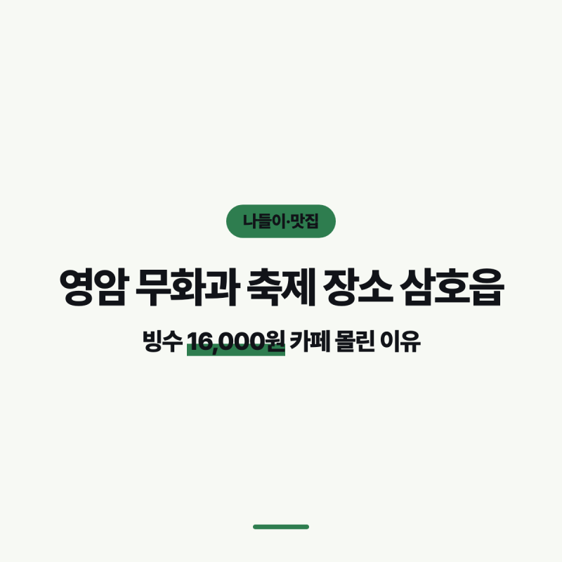 영암 무화과 축제 장소 삼호읍, 빙수 16,000원 카페 몰린 이유
