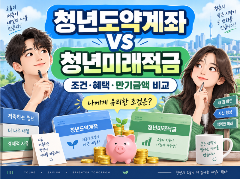 청년도약계좌 vs 청년미래적금 비교, 갈아타기 전 꼭 확인할 4가지