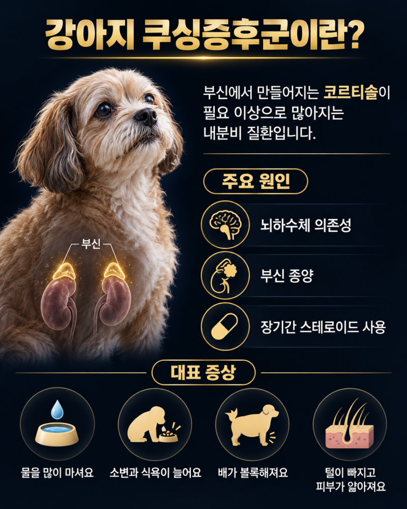 나이 들어서 그런 줄 알았는데…강아지 쿠싱증후군 증상 7가지