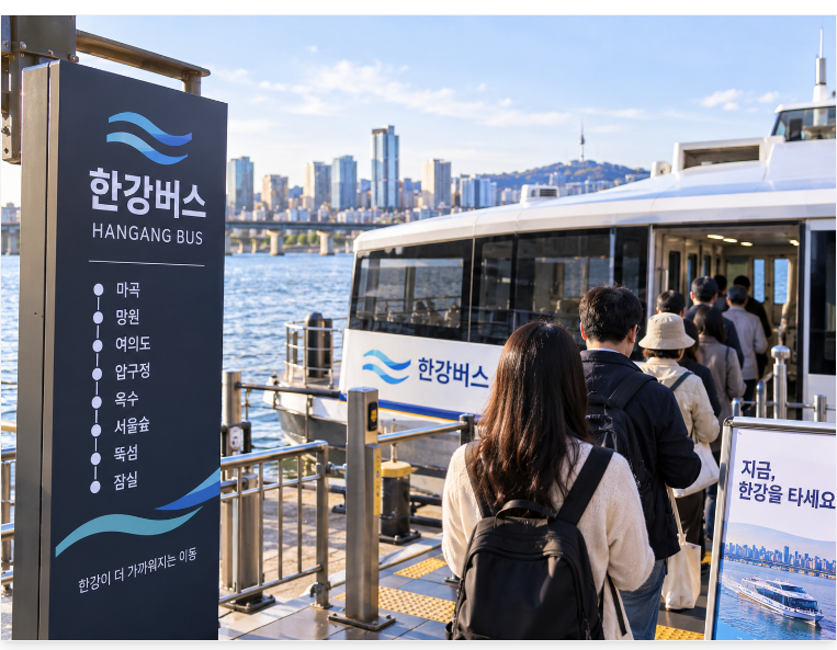 2026 한강버스 이용방법 총정리 예약 현장 탑승·가격 요금표·시간표·선착장 안내