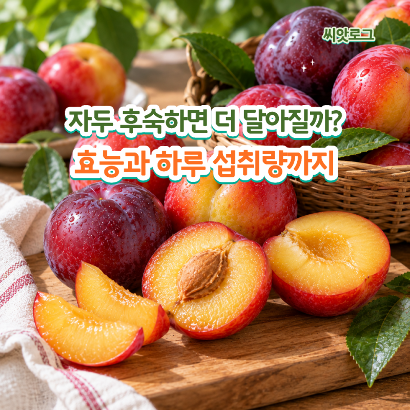 자두 후숙하면 더 달아질까? 효능과 하루 섭취량까지