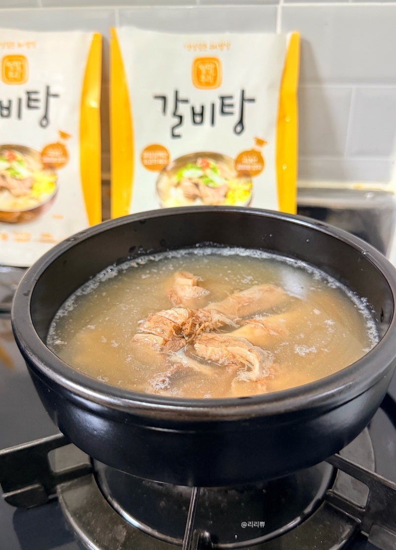 [정담우리] 오아시스마켓 추천템 | 든든하고 푸짐한 갈비탕 밀키트 솔직후기