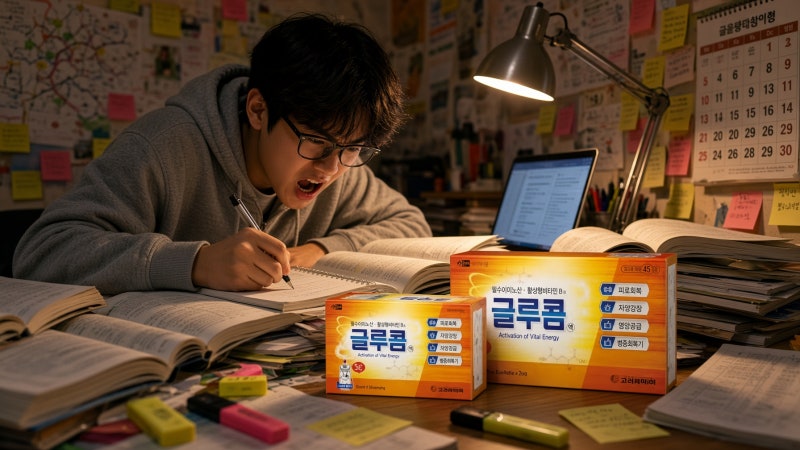 글루콤액 성분과 복용법, 카페인이 들어 있을까?