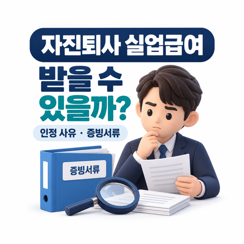자진퇴사 실업급여 받을 수 있을까? 인정 사유와 퇴사 전 준비할 증빙서류