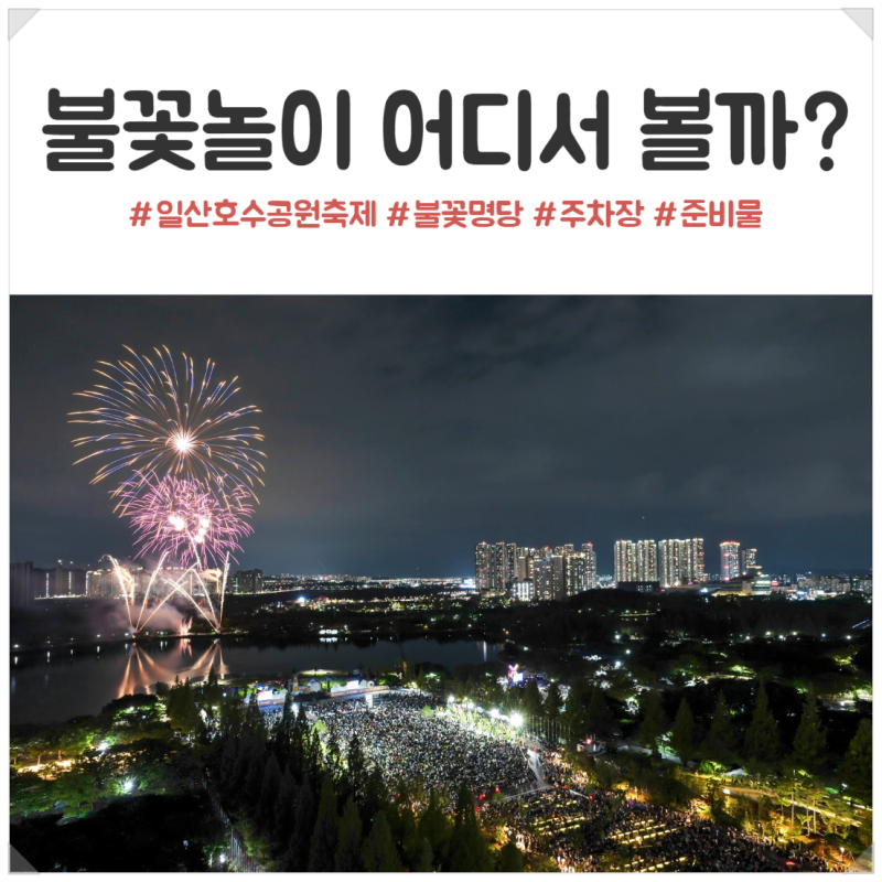 2026 고양호수예술축제 주차｜일산호수공원 불꽃놀이&드론쇼 명당·준비물 총정리
