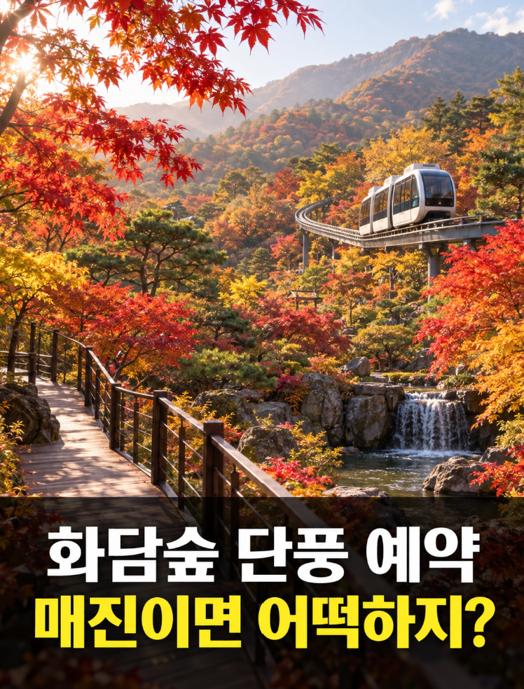 화담숲 단풍 시기·예약 방법, 매진됐을 때 확인할 꿀팁까지 (2026)