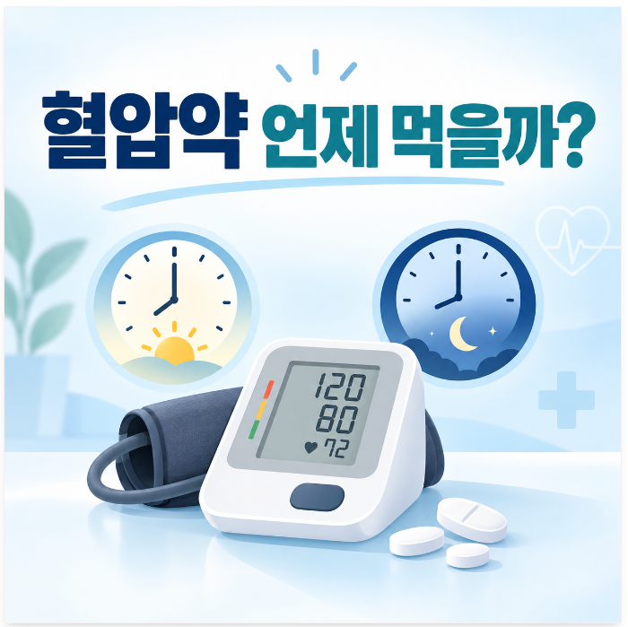 혈압약은 아침에 먹어야 할까 저녁에 먹어야 할까? 약사가 정리해드립니다