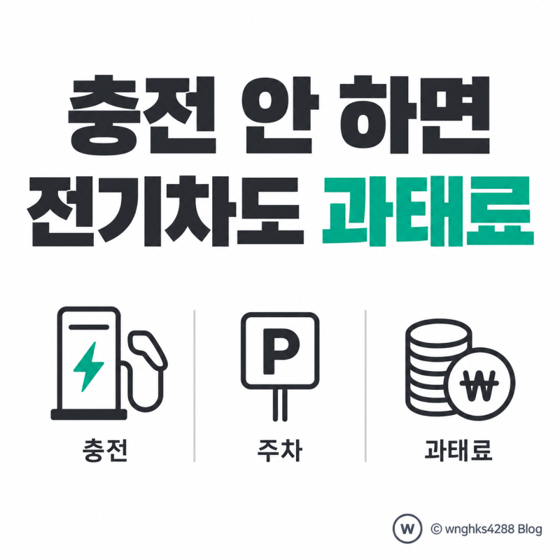 충전 안 하고 세워두면 전기차도 과태료 대상 됩니다