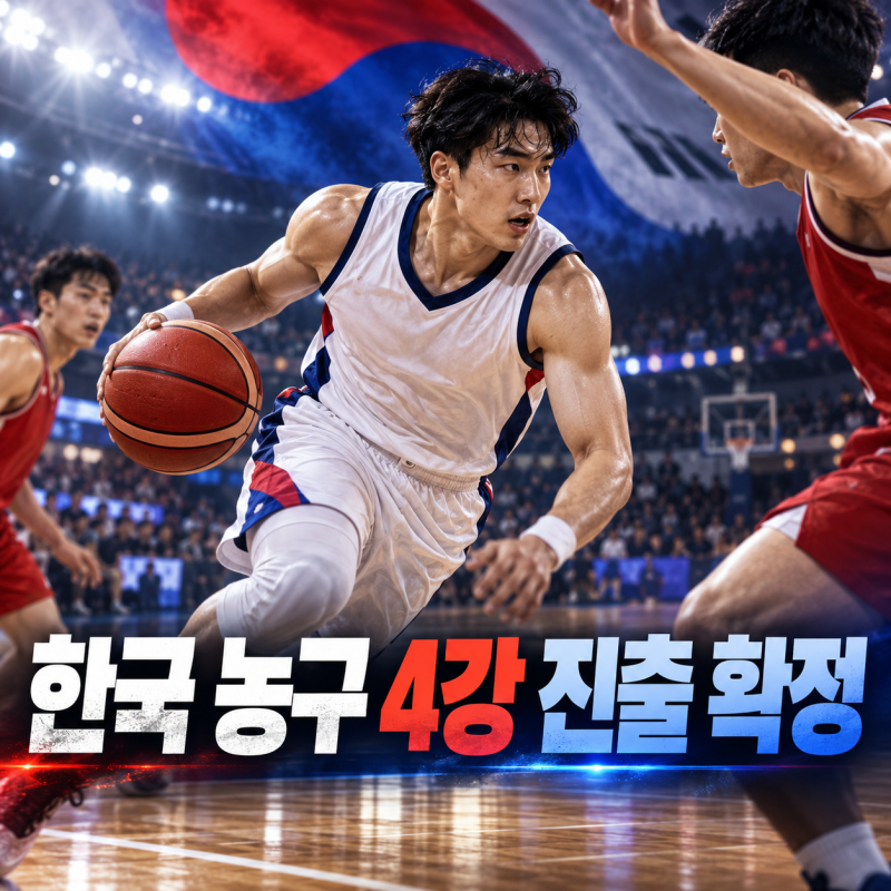 2026 아시안게임 한국 농구 4강 진출 확정｜상대는 이란, 경기시간·상대전적·경기 일정