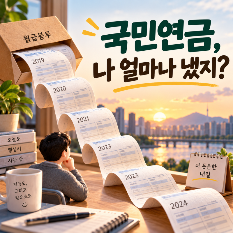 국민연금, 나 지금까지 얼마나 냈지?｜납부내역부터 예상연금액까지