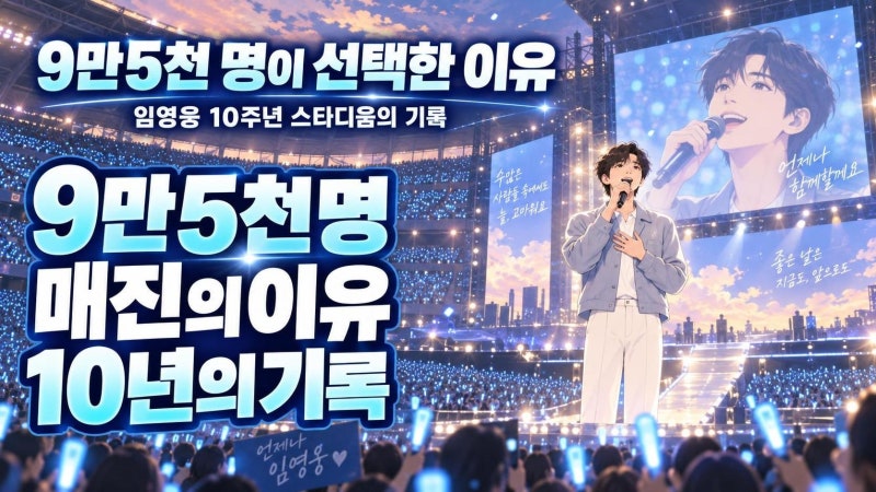 임영웅 데뷔 10주년 콘서트, 9만5천 명을 움직인 스타디움 매진의 진짜 이유