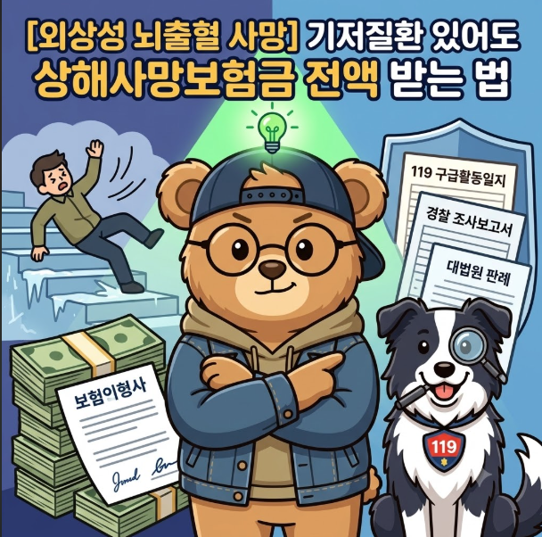 [외상성 뇌출혈 S06 사망] 기저질환 있어도 상해사망보험금 전액 받는 법