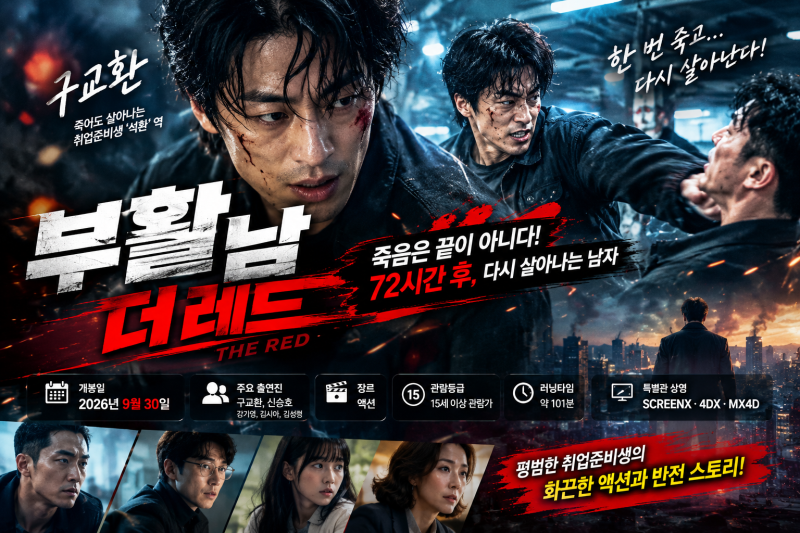 “부활남: 더 레드 구교환, 죽어도 다시 살아난다? 개봉일·출연진·관람 포인트 총정리”