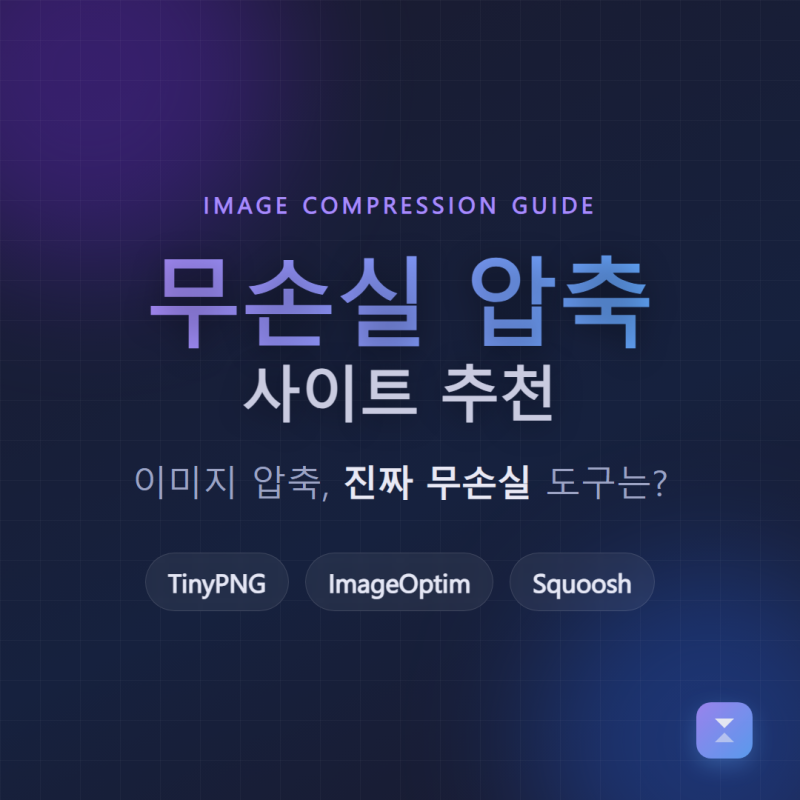 이미지 무손실 압축 사이트 추천, 진짜 무손실인 도구 고르는 법