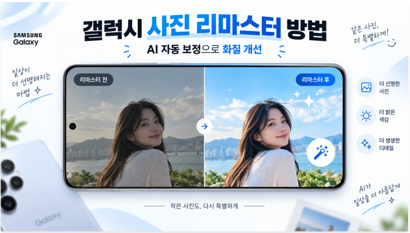 갤럭시 사진 자동 보정 방법｜갤러리에서 AI로 화질 개선하기