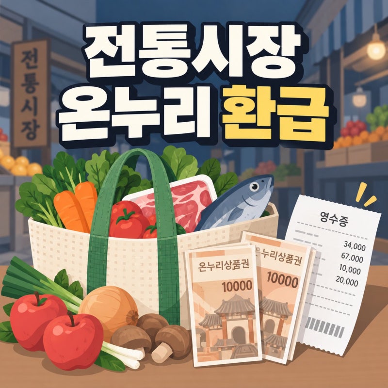 전통시장 온누리 환급 2026년 추석 5일간 받는 법