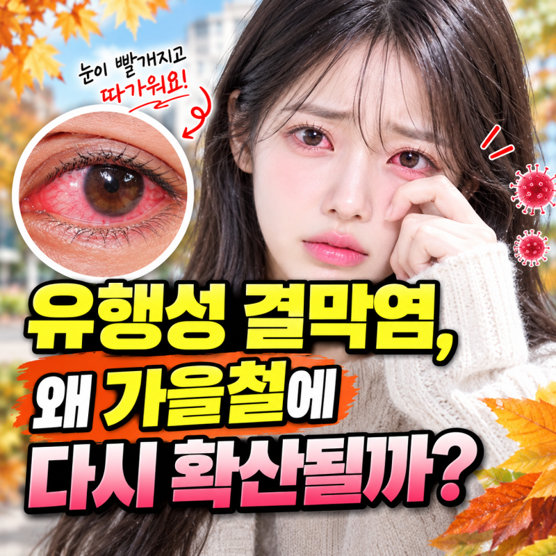 유행성 결막염, 왜 가을철에 다시 확산될까?