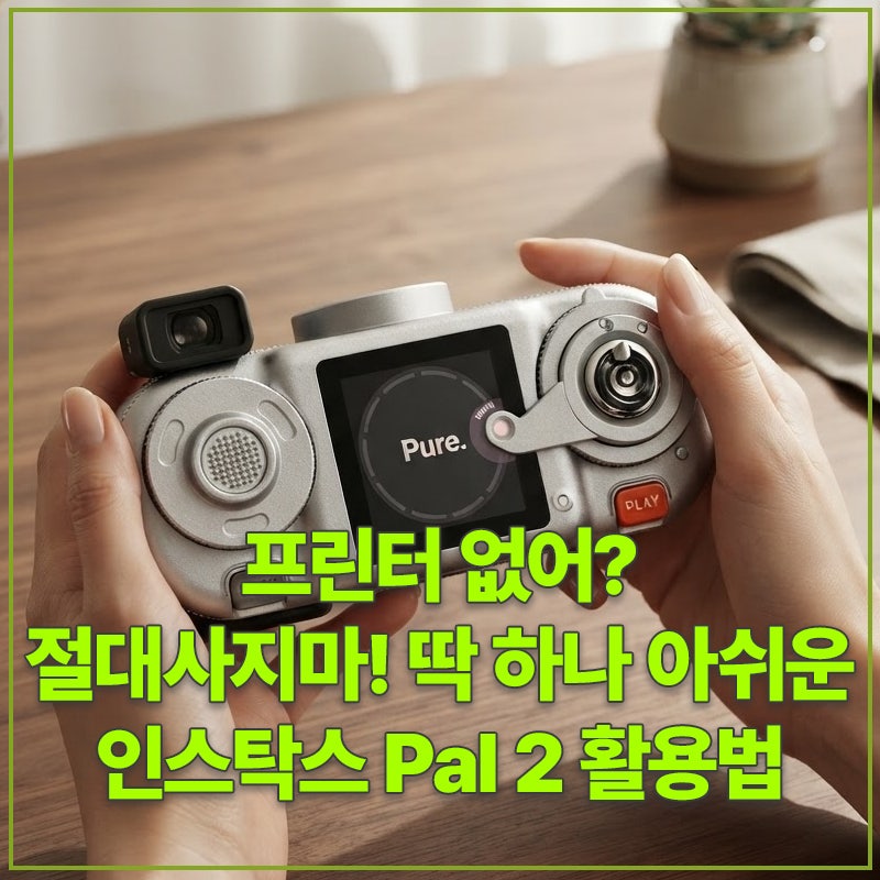 프린터 없어? 절대사지마! 딱 하나 아쉬운 인스탁스 Pal 2 활용법