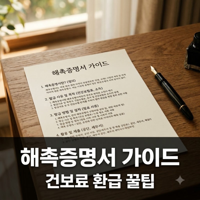 "설마 내 돈이 새고 있나?".. 건강보험료 폭탄 막는 해촉증명서 발급법