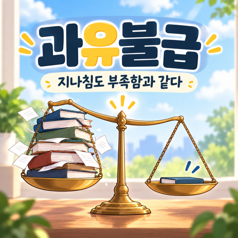 과유불급 뜻과 유래, ‘지나친 것은 부족한 것과 같다’는 말의 의미