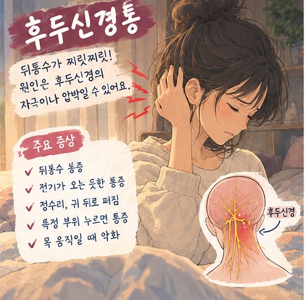 후두신경통이란? 후두신경통 원인과 증상 알아보기