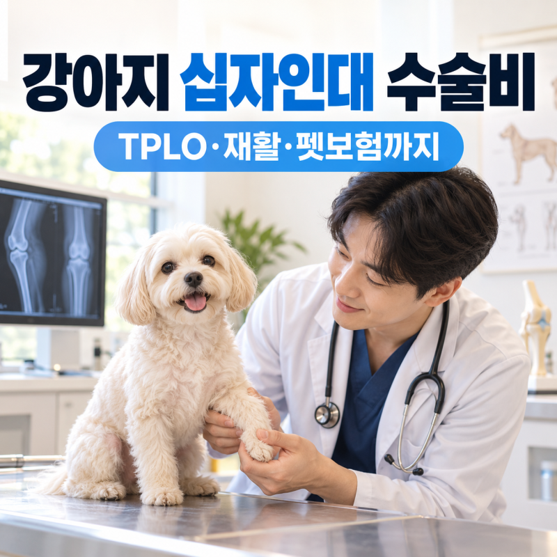 강아지 십자인대 파열 수술비 얼마일까? TPLO 비용·재활·펫보험 보장 정리