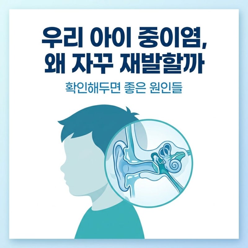 우리 아이 중이염 왜 자꾸 재발할까 확인해두면 좋은 원인들
