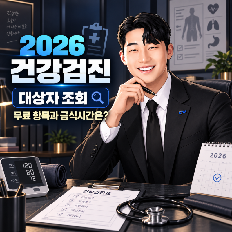 국가 건강검진 전 꼭 확인하세요｜2026 대상자·검사항목·공복시간
