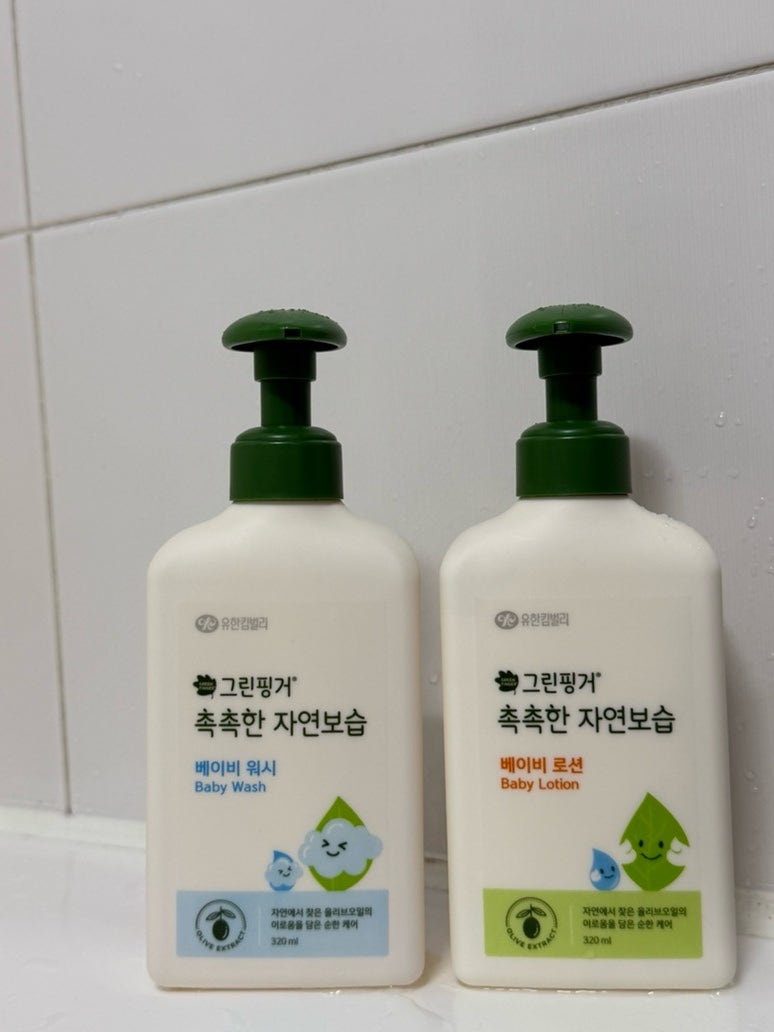 37개월, 20개월 그린핑거 촉촉한 자연보습 베이비 워시 & 유아로션 | 후기