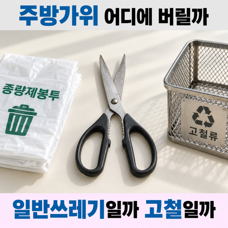 가위 버리는법, 주방가위 일반쓰레기일까? 고철일까?