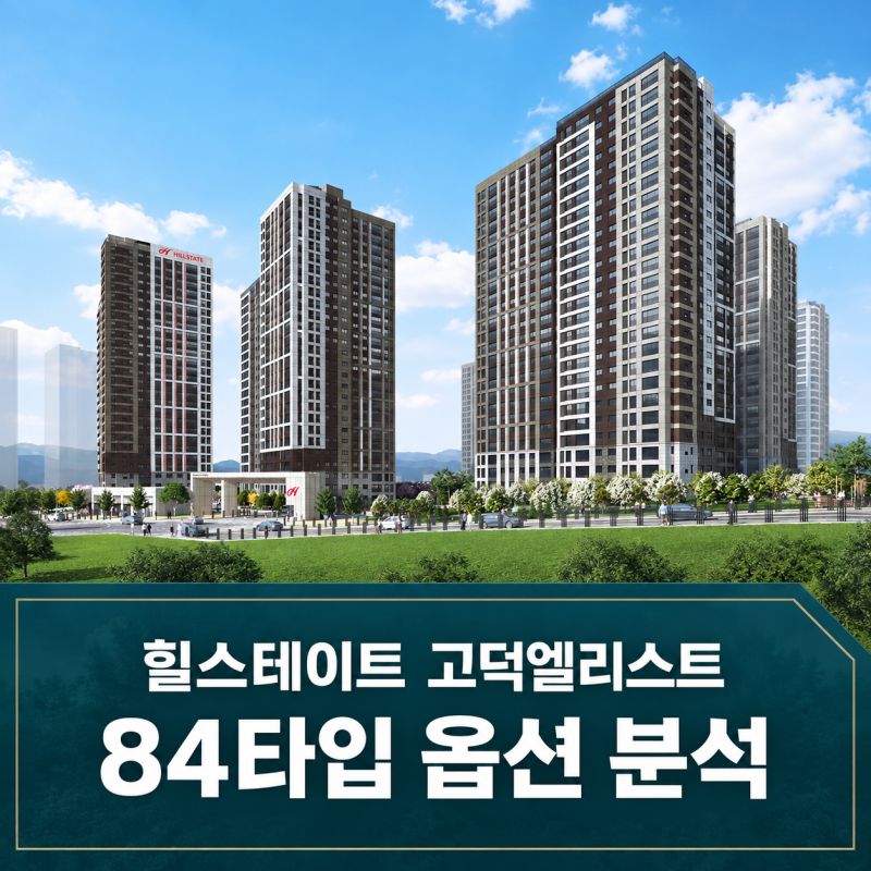힐스테이트 고덕엘리스트 옵션분석｜발코니는 저렴한데 옵션은 복잡합니다