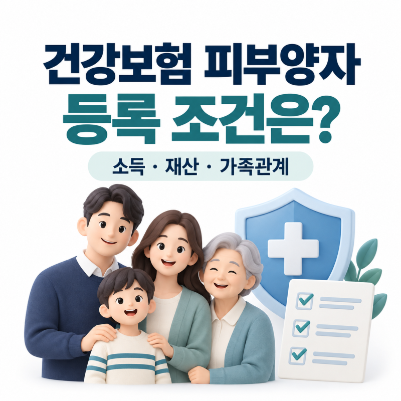 건강보험 피부양자 조건, 소득 2천만 원 이하면 등록할 수 있을까?