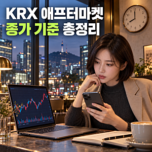 KRX 애프터마켓 종가 기준 총정리, 오후 8시 가격과 정규장 종가 차이