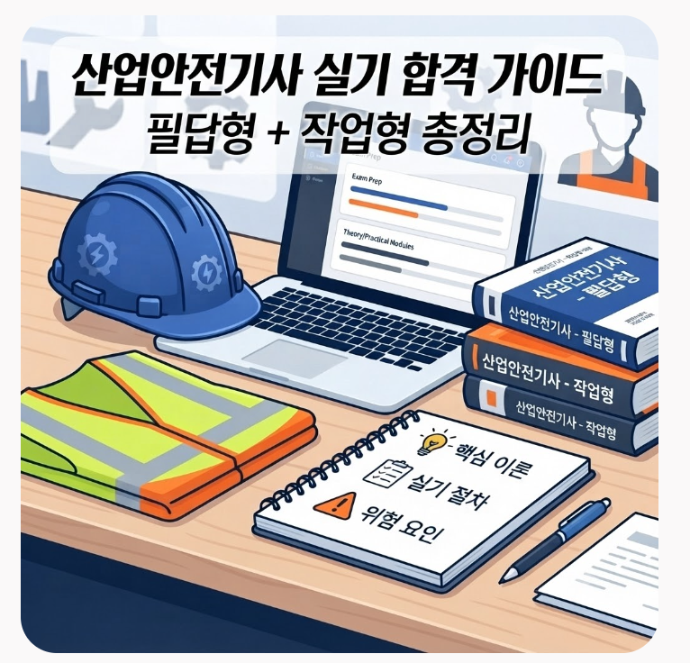 산업안전기사 실기(필답형+작업형) 합격 방법 총정리 (2026년 2회 합격 후기·독학 공부법)