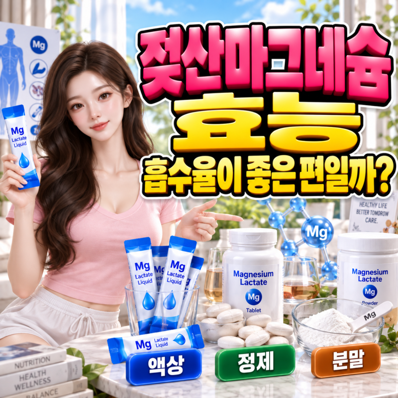 젖산마그네슘 효능 효과, 마그네슘 음식과 영양제 고르는 법