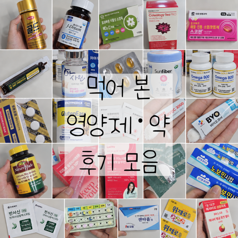 지금까지 먹어본 영양제·약 한줄평 후기 모음｜건강기능식품부터 약국약까지