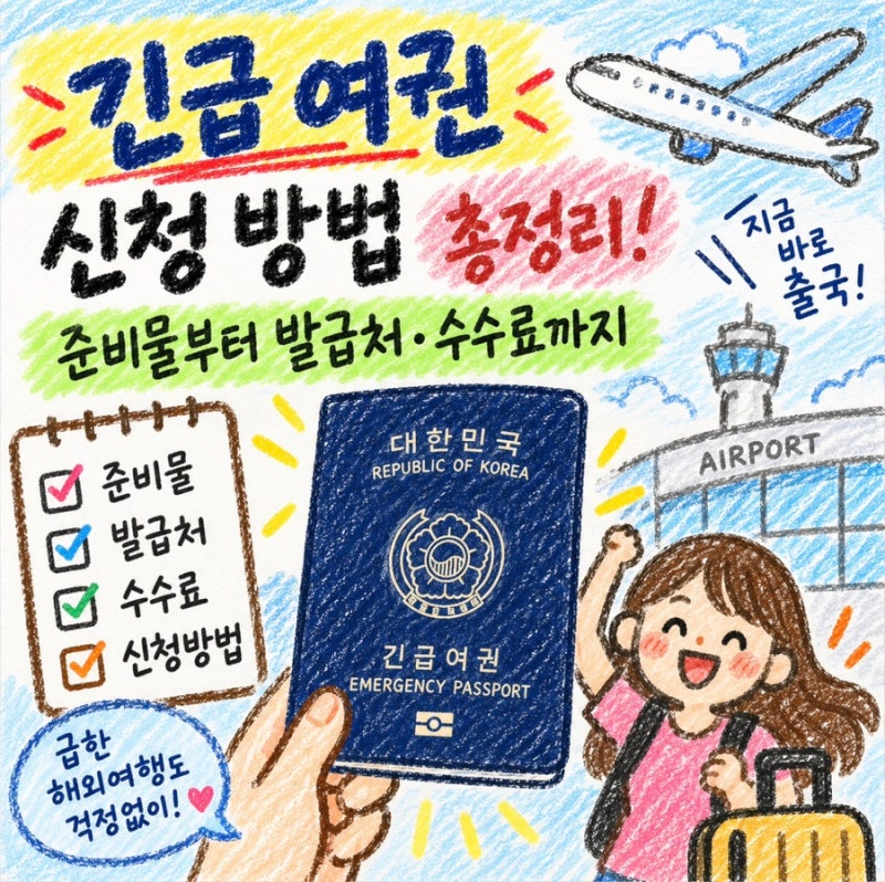 긴급 여권 신청 방법 총정리｜준비물부터 발급처·수수료까지