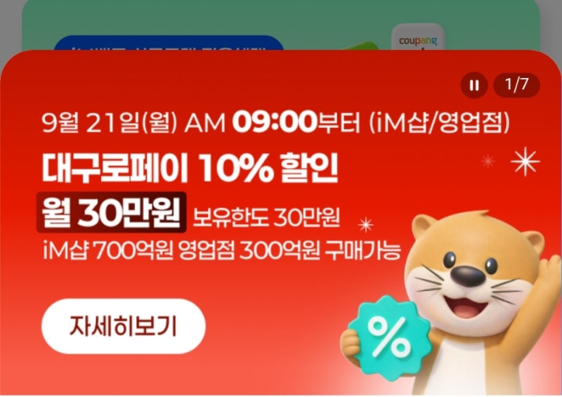 대구로페이 할인 진행일자 및 충전 방법ㅣim샵(아이엠)에서 진행ㅣ대구로 페이란?