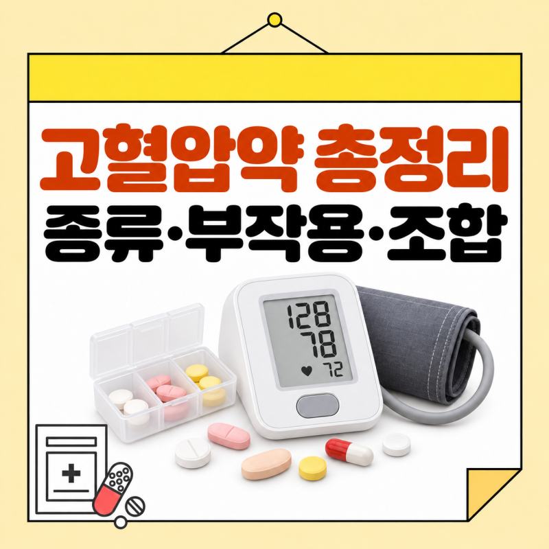 고혈압약 종류·부작용·조합, 최신 가이드라인